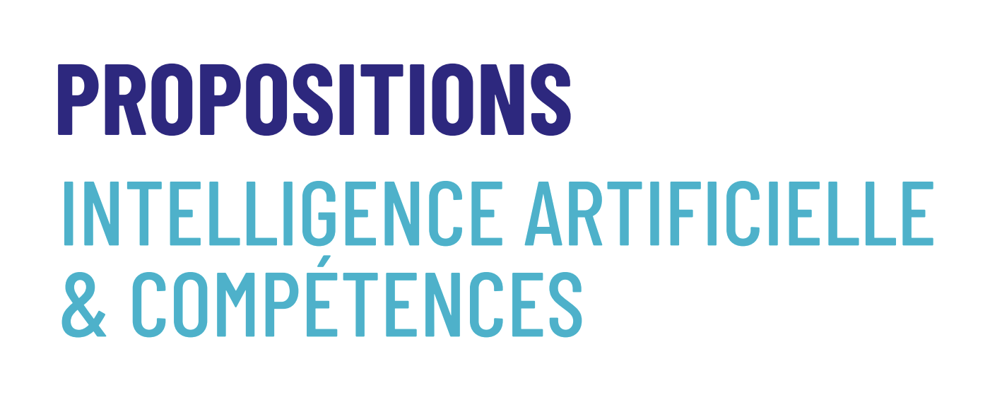 PROPOSITIONS MEDEF IA ET COMPETENCES